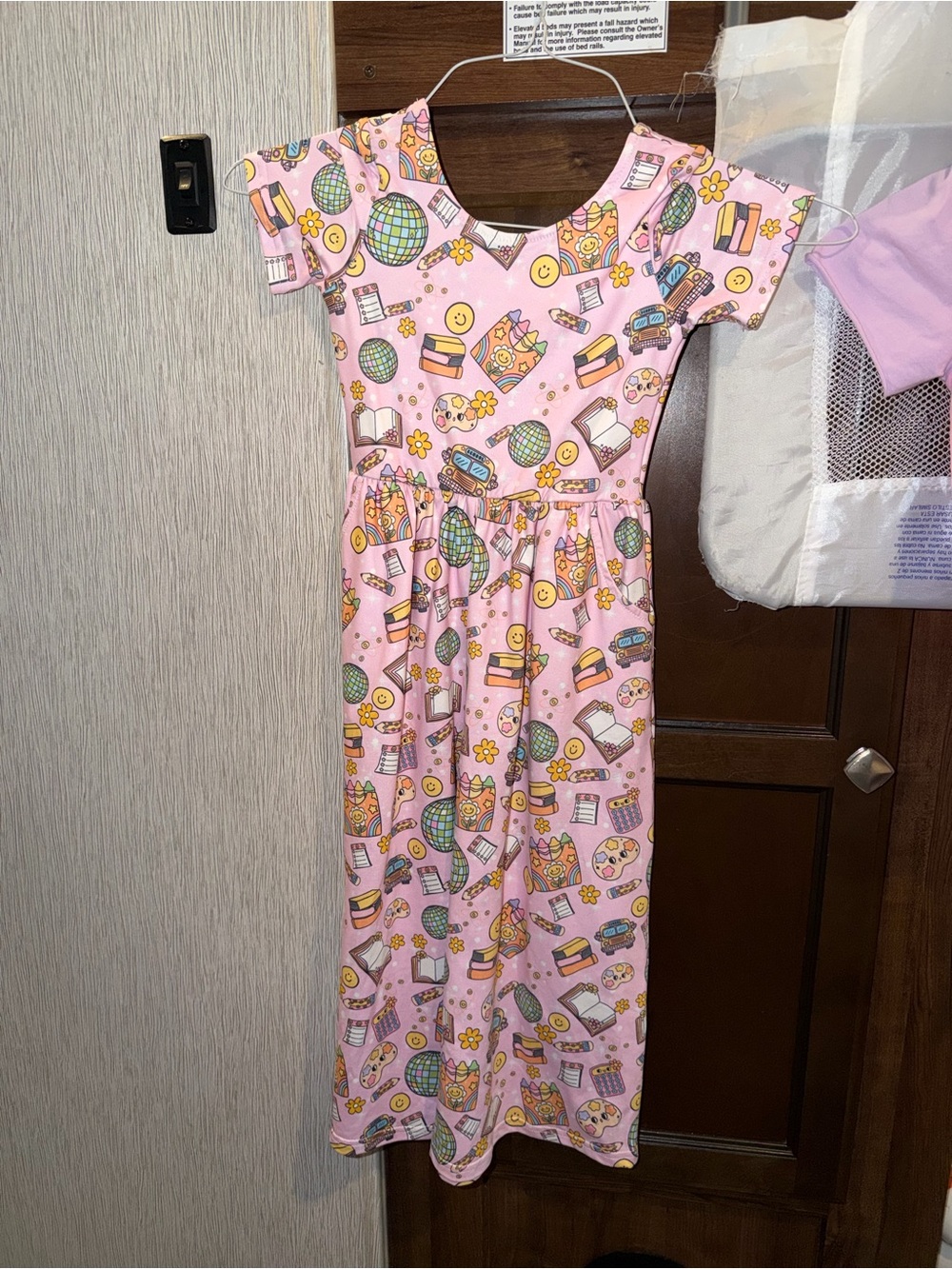 The Sister Shop | light pink School themed jumper, size 3/4